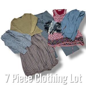 7 Piece Clothing Lot: Rachel Zoe, Other Ways Vintage, Express, Paper Plane XS-M